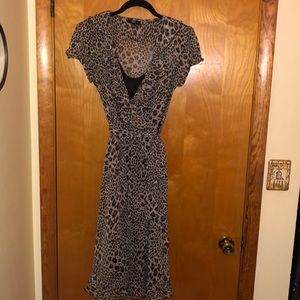 Beautiful brown/tan leopard print dress by JBS